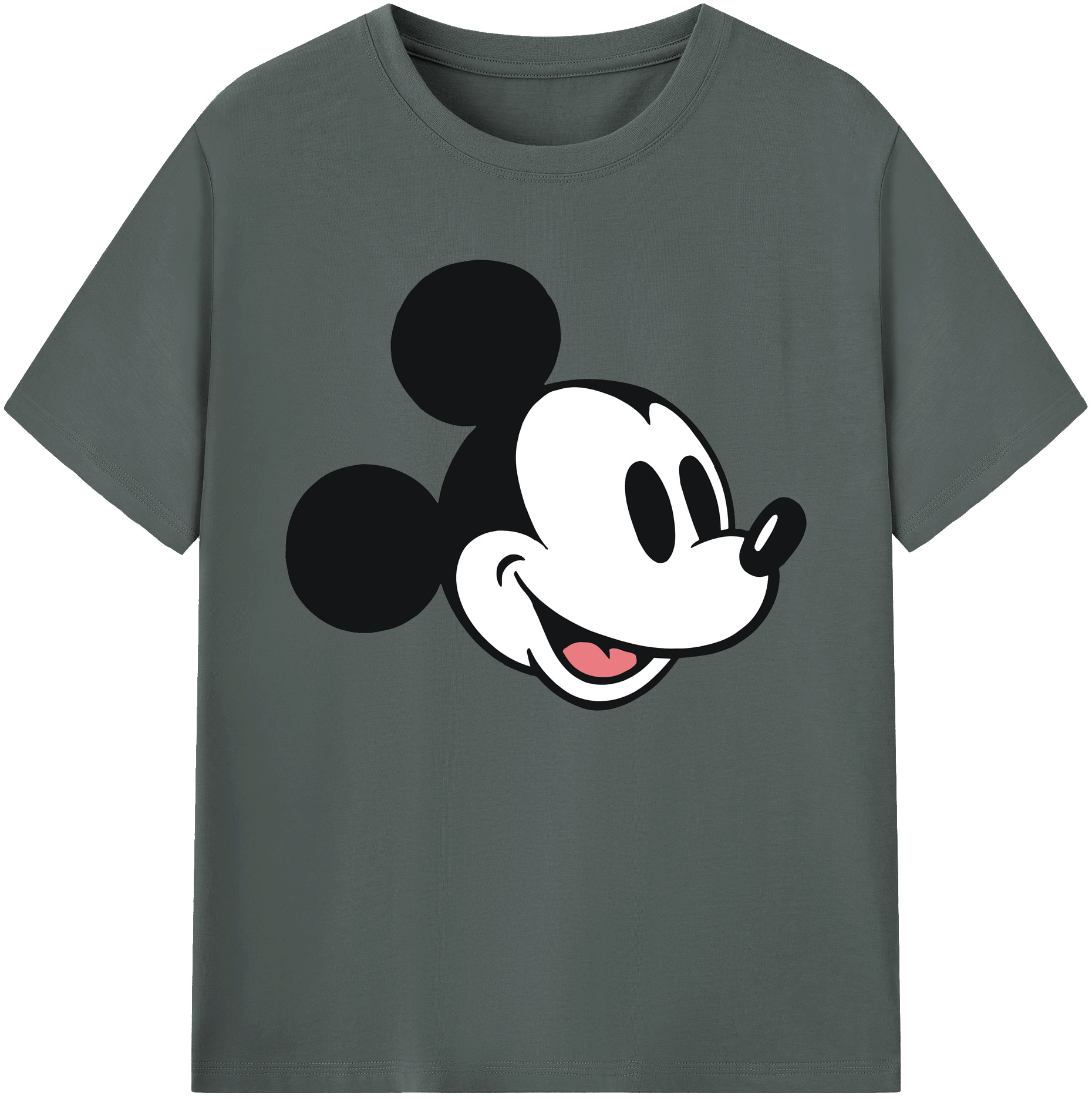 ミッキーマウス Mickey Mouse 綿100％ メンズ半袖Tシャツ｜肌触りやわらか＆通気性